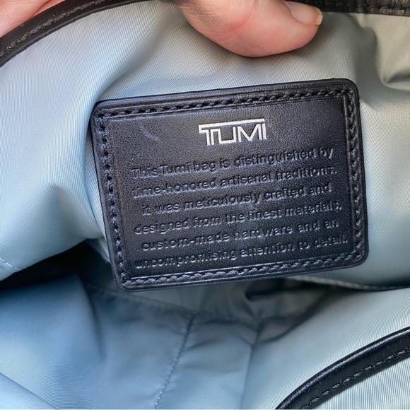 TUMI snakeskin satchel crossbody messenger bag tracer q-tote travel luggage - Picture 9 of 10